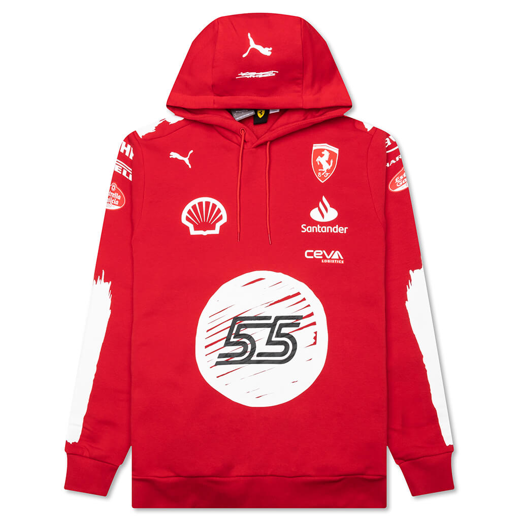 Joshua Vides for Scuderia Ferrari Replica Hoodie - Rosso Corsa/JV CS