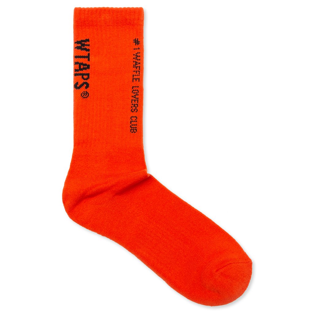WTAPS Coordinates Crew Socks (9.5-13) - Mandarin Red