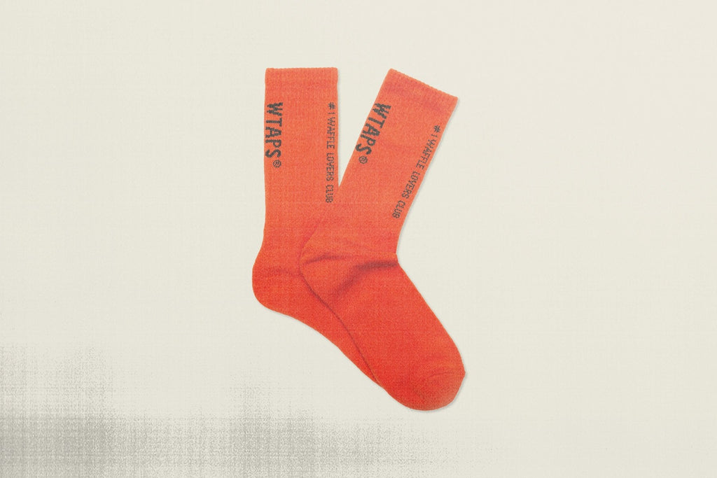 WTAPS Coordinates Crew Socks (9.5-13) - Mandarin Red