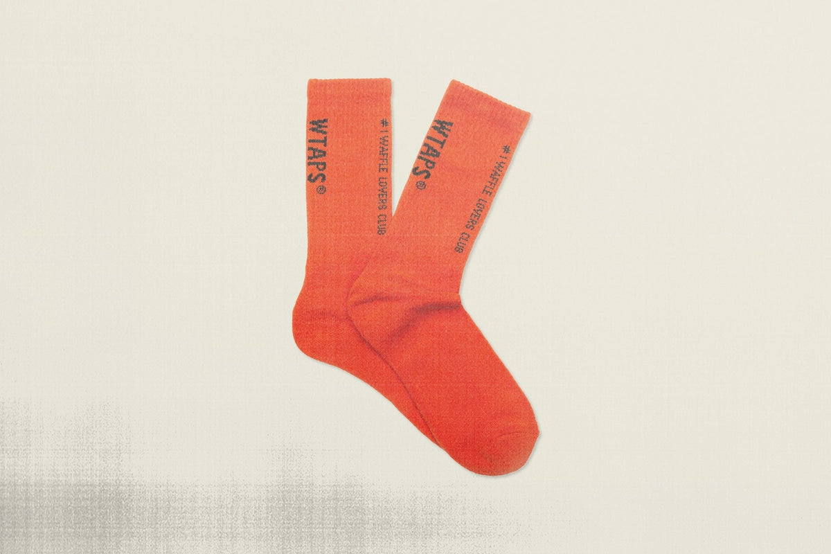 WTAPS Coordinates Crew Socks (9.5-13) - Mandarin Red