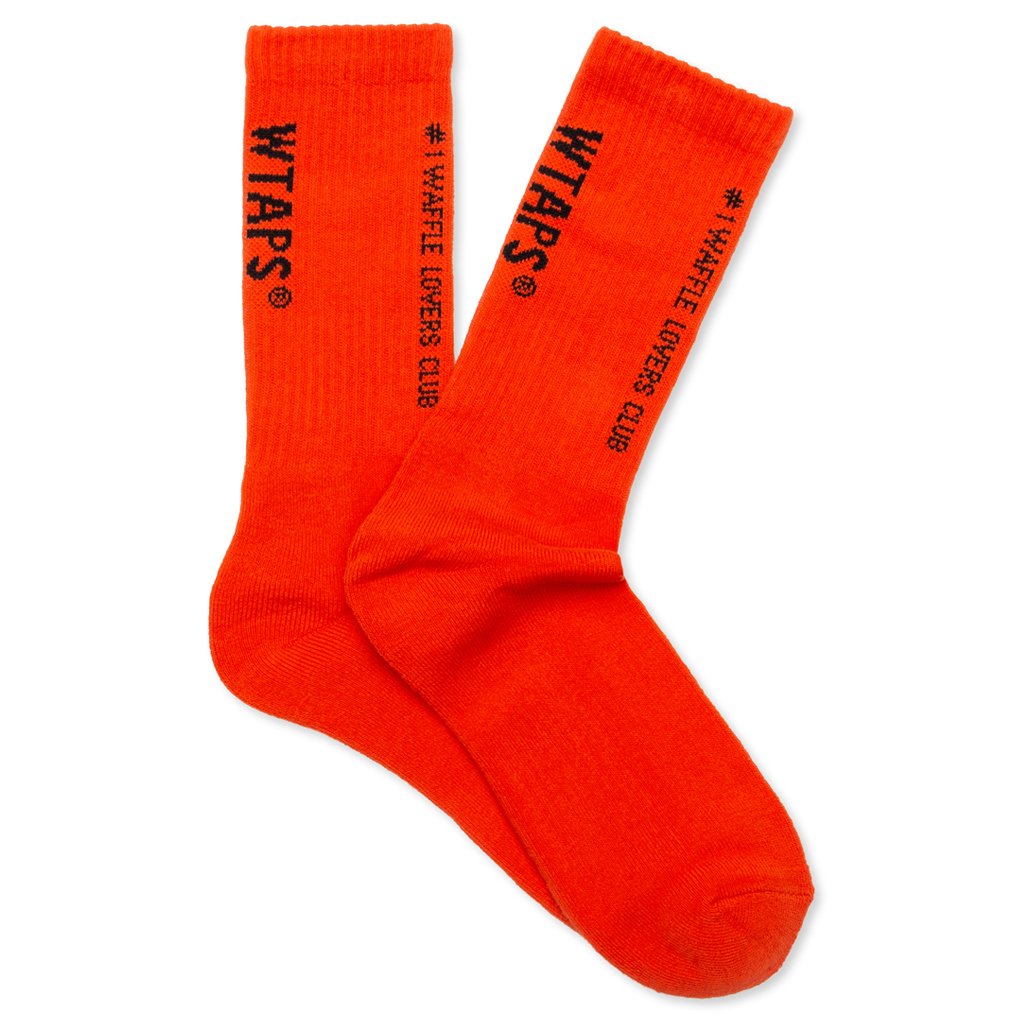 WTAPS Coordinates Crew Socks (9.5-13) - Mandarin Red